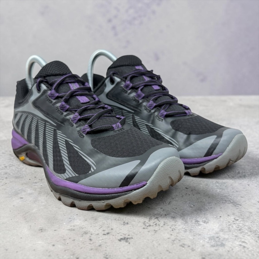 Merrell Siren Edge Q2 Hiking Shoes Womens 7.5 W Black Purple J034438W Vibram
